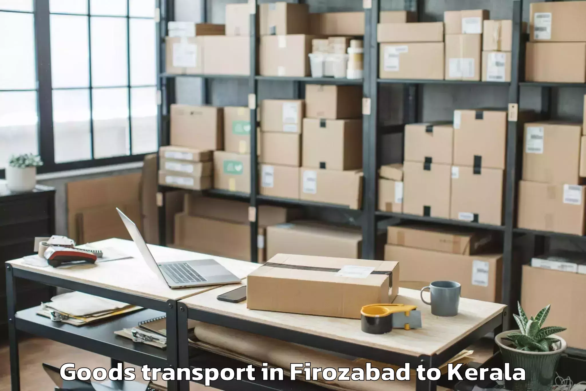 Book Your Firozabad to Kayankulam Goods Transport Today